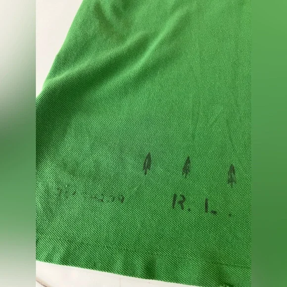 Polo by Ralph Lauren Vintage Green Indian Head Adirondack Custom Fit Polo XXL - Picture 7 of 13